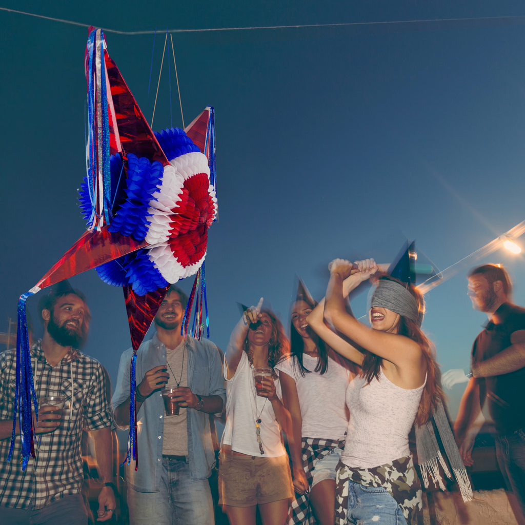 Red, White, and Blue Patriotic Piñata