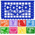 Coco-Inspired Papel Picado, Large Plastic Banner