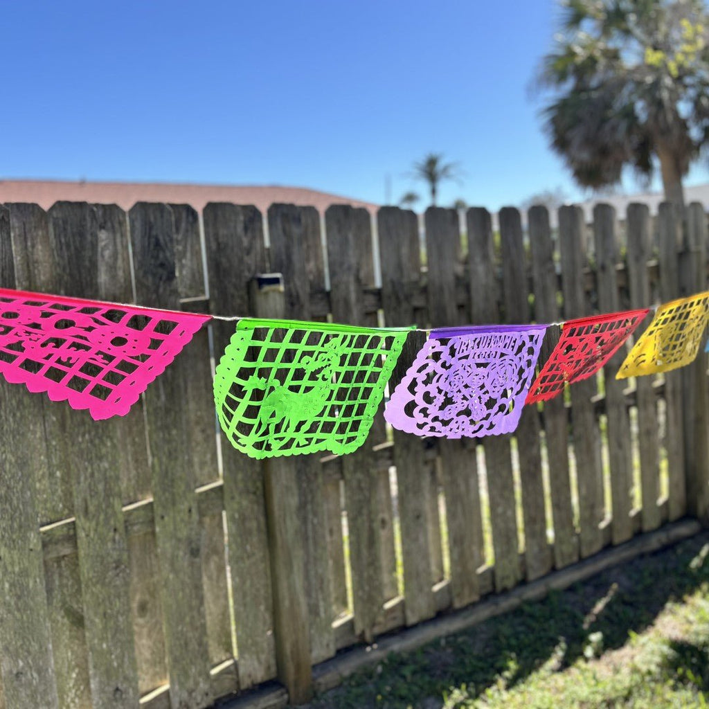 Papel Picado inspirado en Coco - Plástico (paquete de 2)
