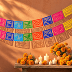 Papel Picado inspirado en Coco - Plástico (paquete de 2)