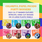 coco day of the dead papel picado party banner characters from movie