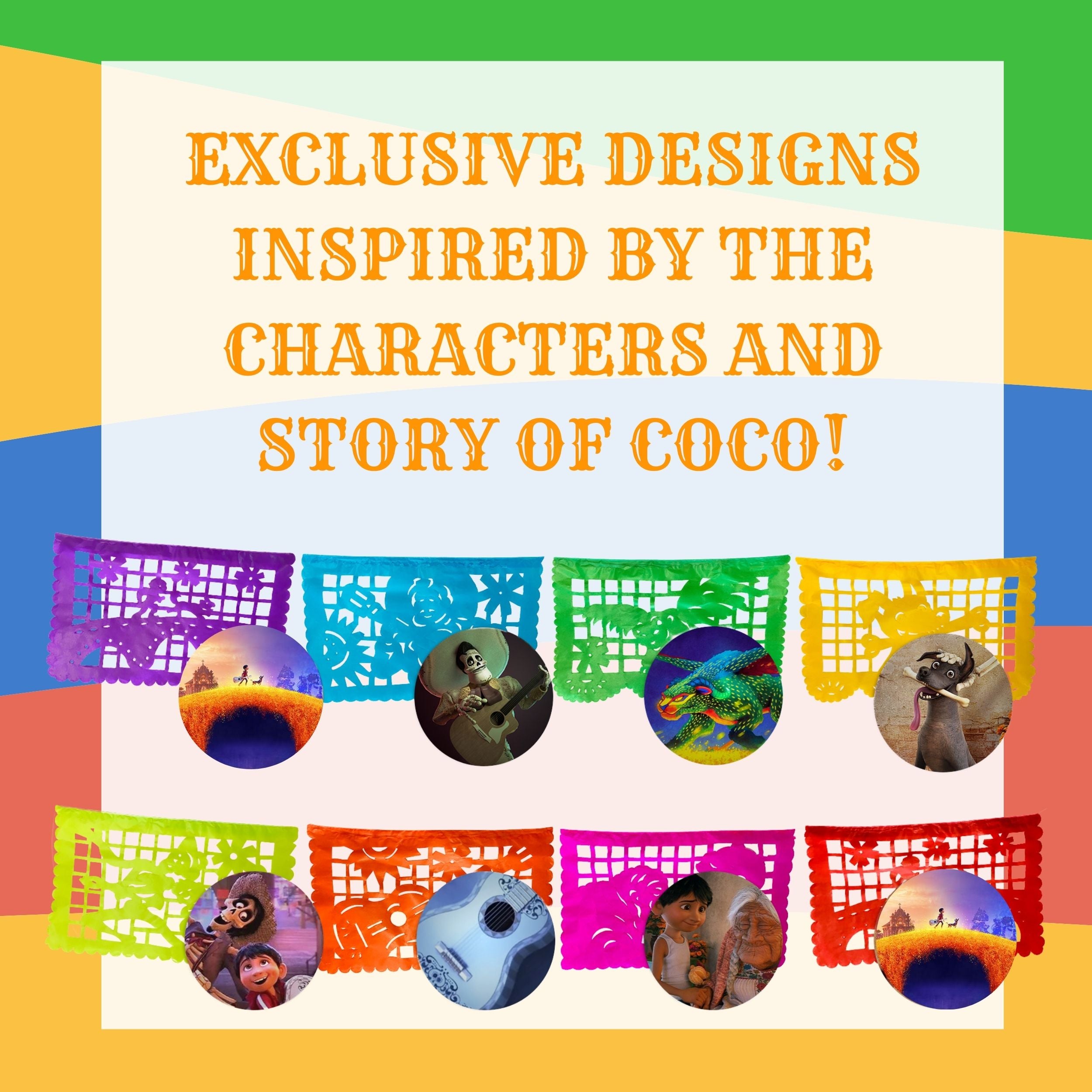 Paper Coco Papel Picado - Party Banners (2pk)