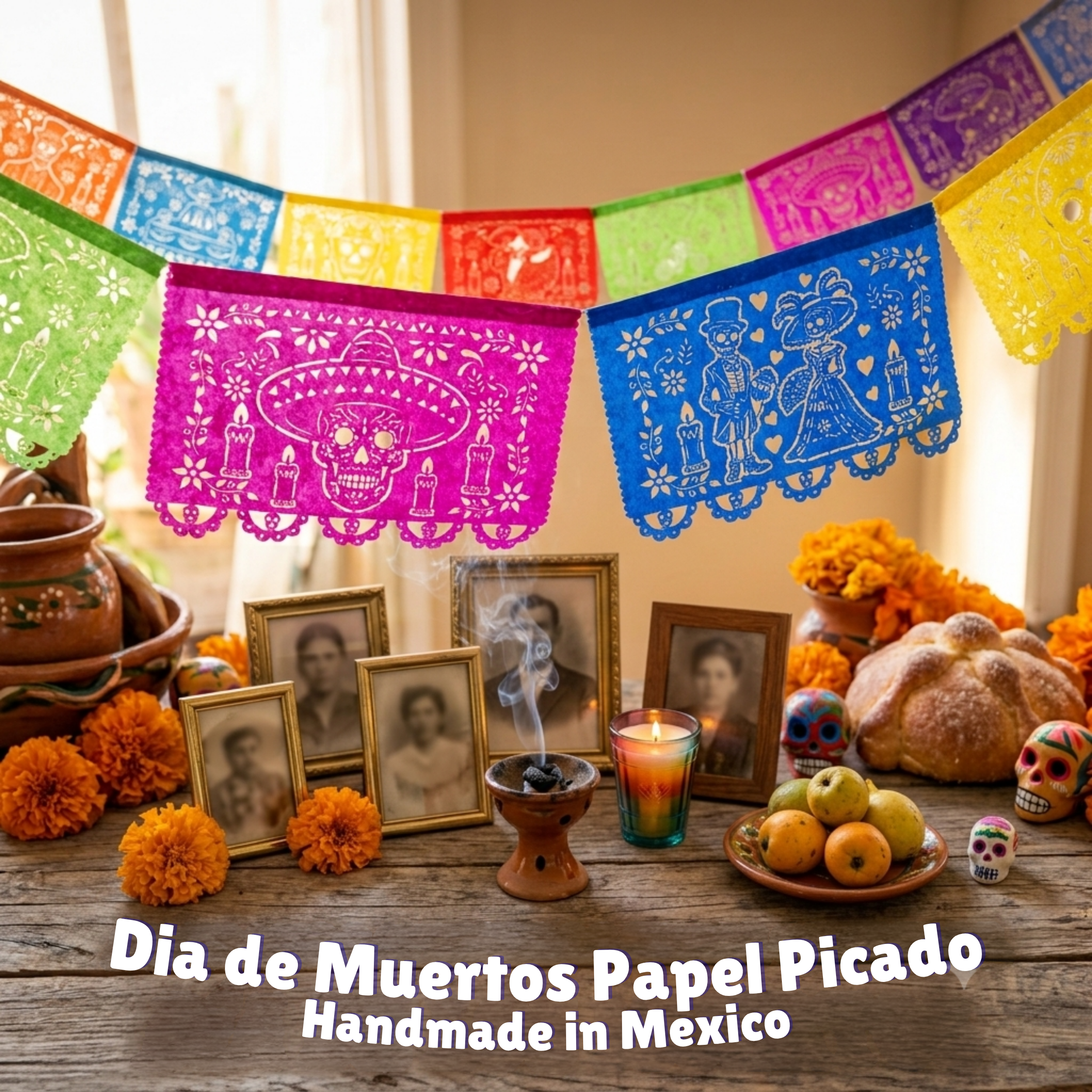 Day of the Dead Papel Picado, Paper 4-Pack