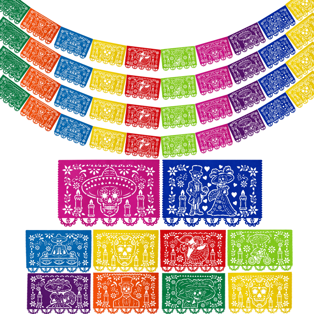 Day of the Dead Papel Picado, Paper 4-Pack