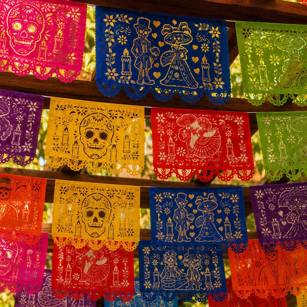 Day of the Dead Papel Picado, Paper 4-Pack