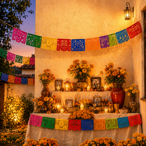 Day of the Dead Papel Picado - Paper (4 Pack)
