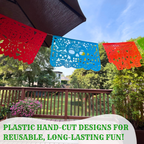 Day of the Dead Papel Picado, Large Plastic Banner