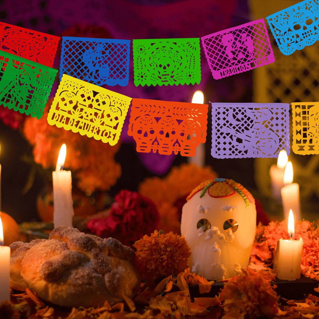 Day of the Dead Papel Picado - Plastic (Single Banner)