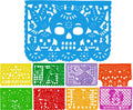 day of the dead papel picado party banner - handmade Mexican party decoration