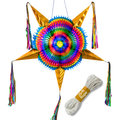 gold mexican star pinata - handmade Mexican party decoration