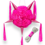 pink piñata on white background