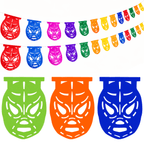 lucha libre masks main image on white background