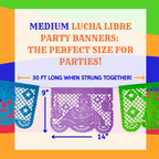 Lucha Libre Papel Picado, Paper 2-Pack