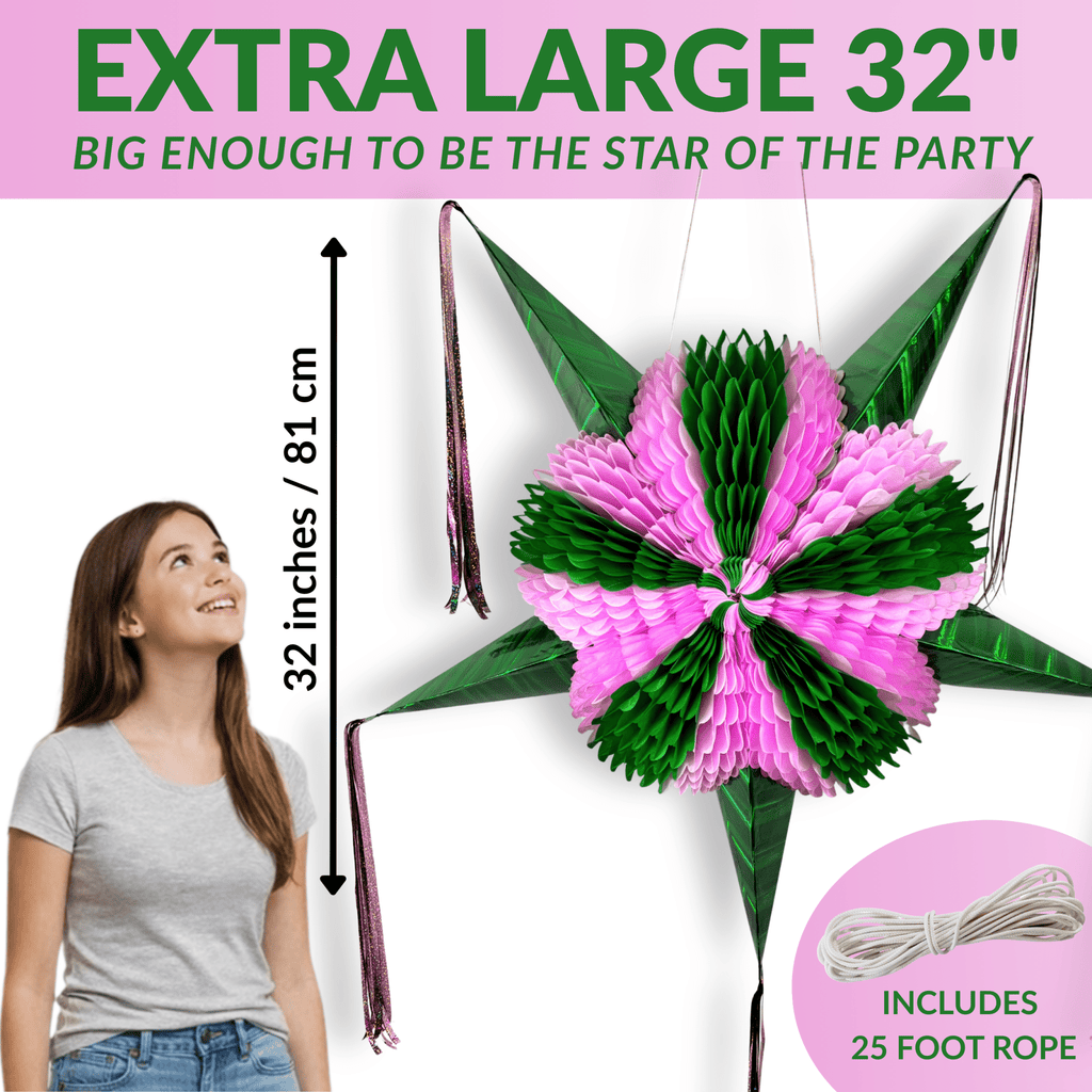 Pink and Green "Wicked" Piñata