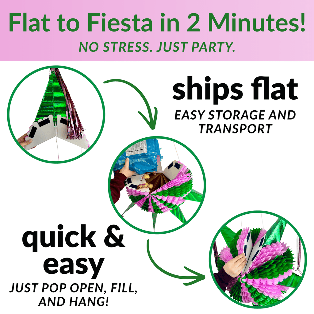 Pink and Green "Wicked" Piñata