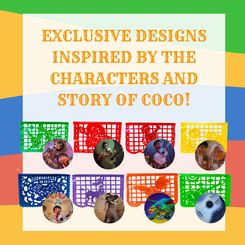 Coco-Inspired Papel Picado - Plastic (2 Pack)