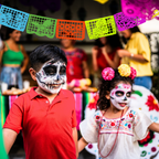 Papel Picado inspirado en Coco - Plástico (paquete de 2)