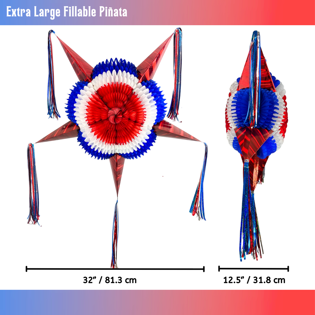 Red, White, and Blue Patriotic Piñata