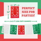 Virgen de Guadalupe Papel Picado - Papel (Paquete de 2)