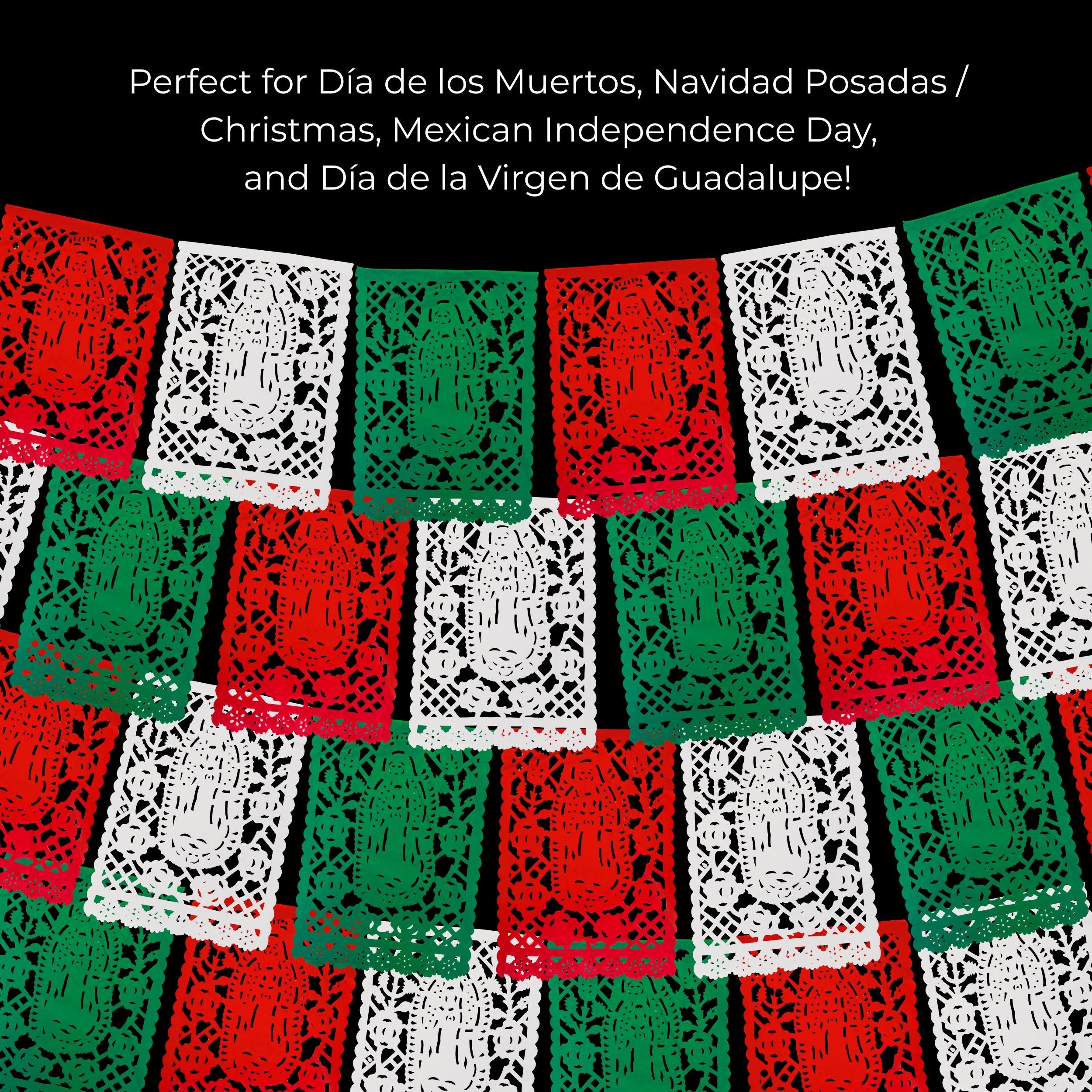 Virgen de Guadalupe Papel Picado - Papel (Paquete de 2)